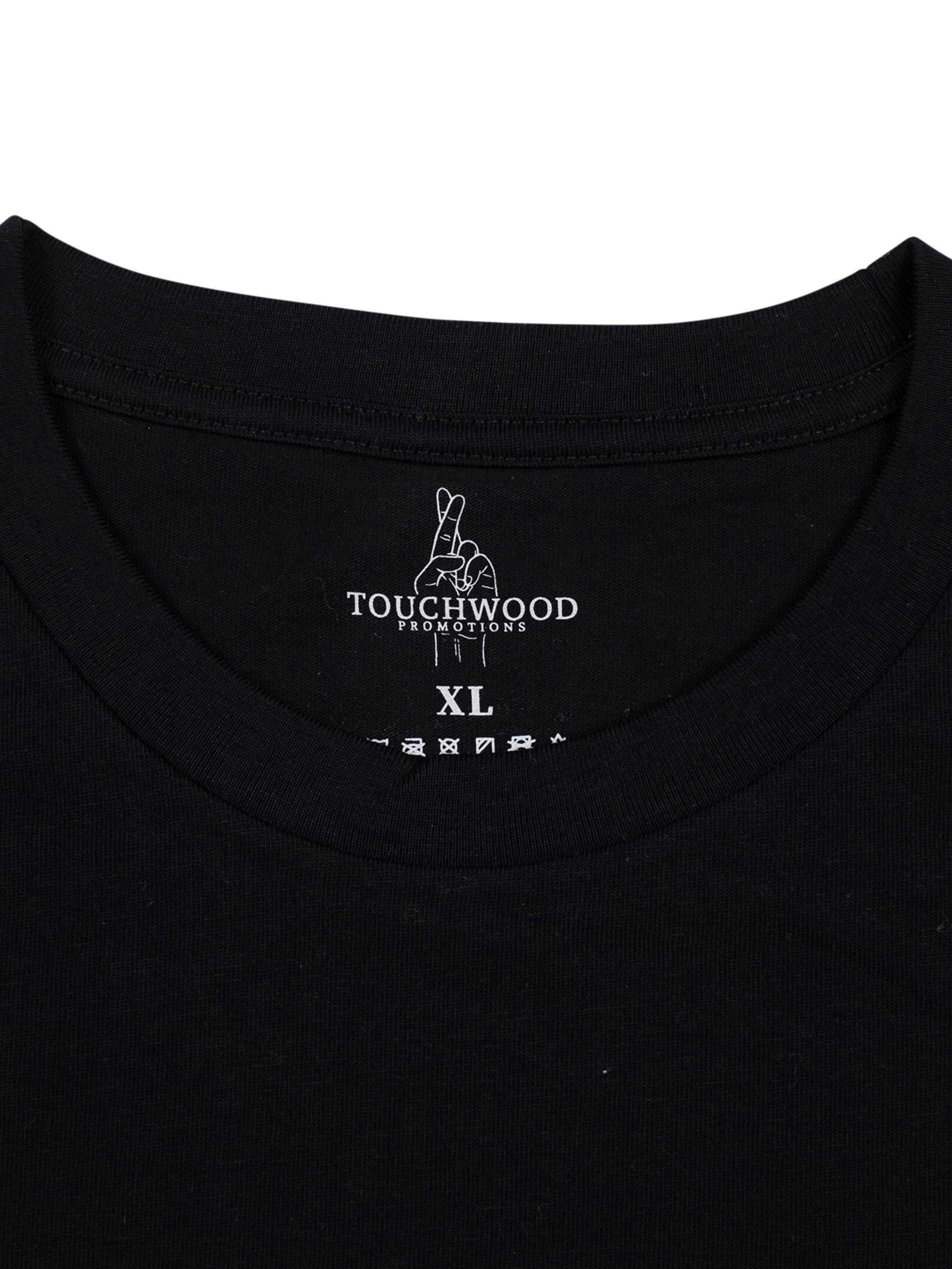 The Get Lucky Centre Logo Tee – Black & White