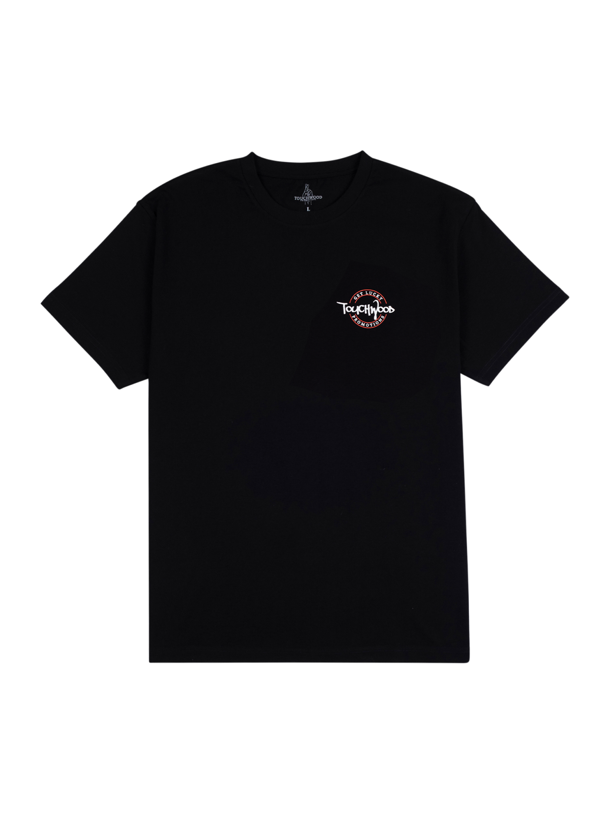 The Get Lucky Centre Logo Tee – Black & White