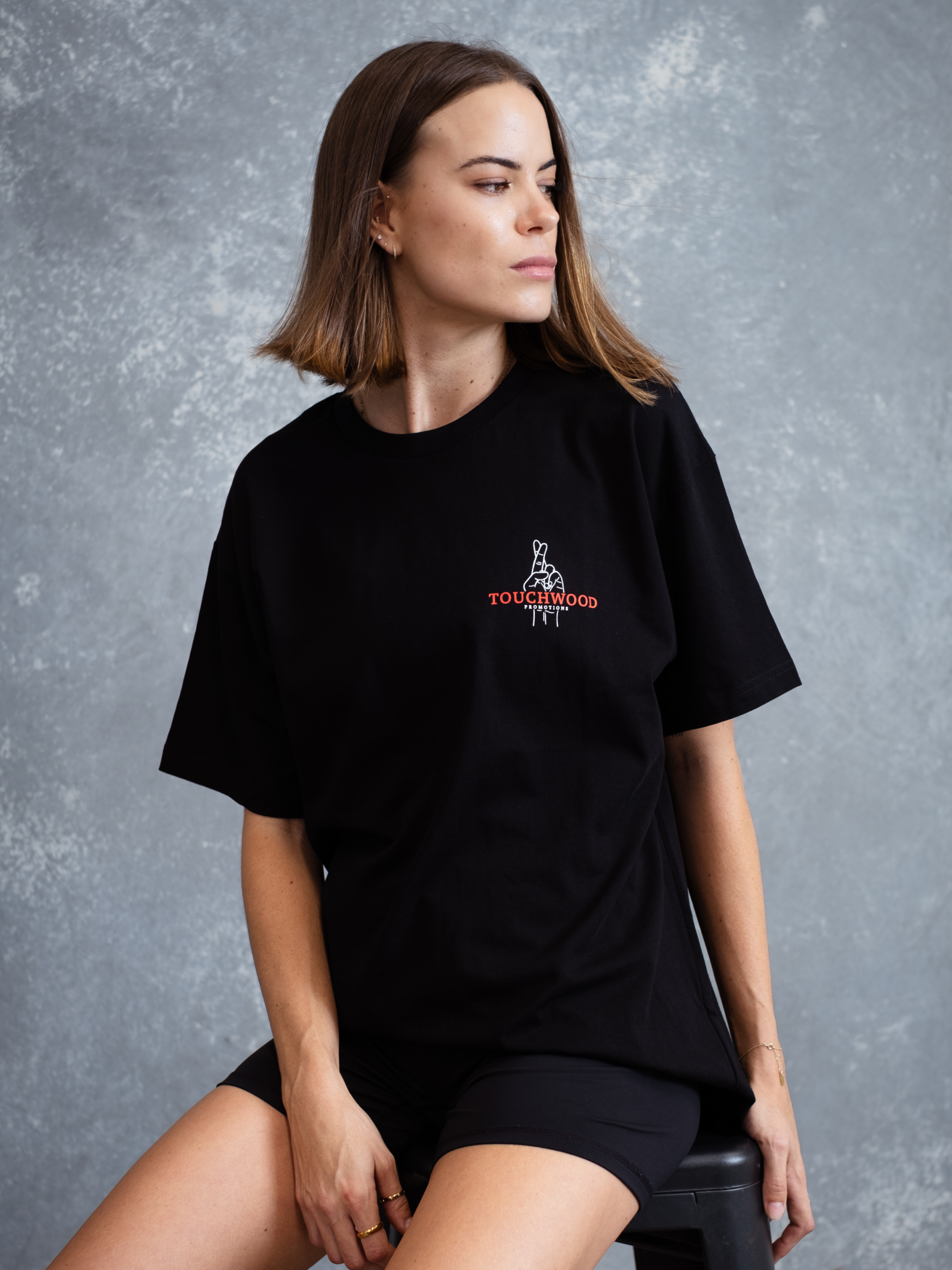 The OG Chest Logo Tee – Black & Red