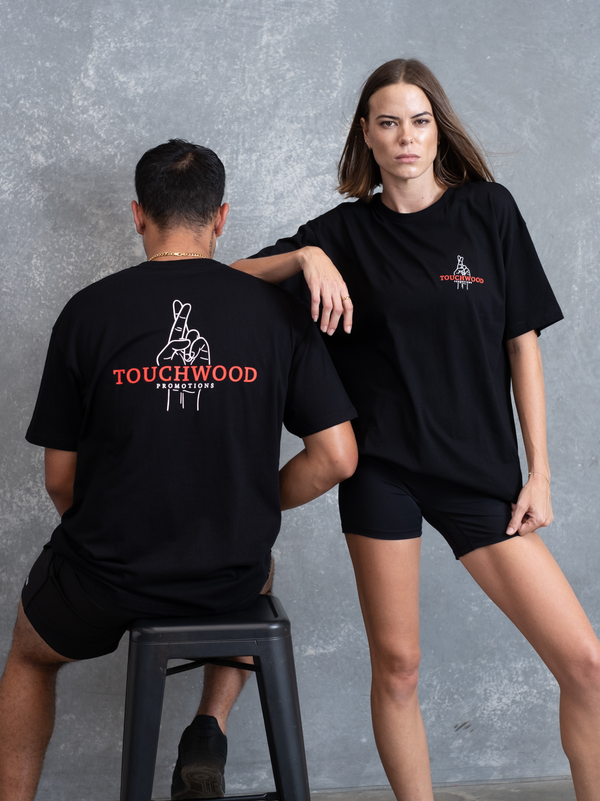 The OG Chest Logo Tee – Black & Red