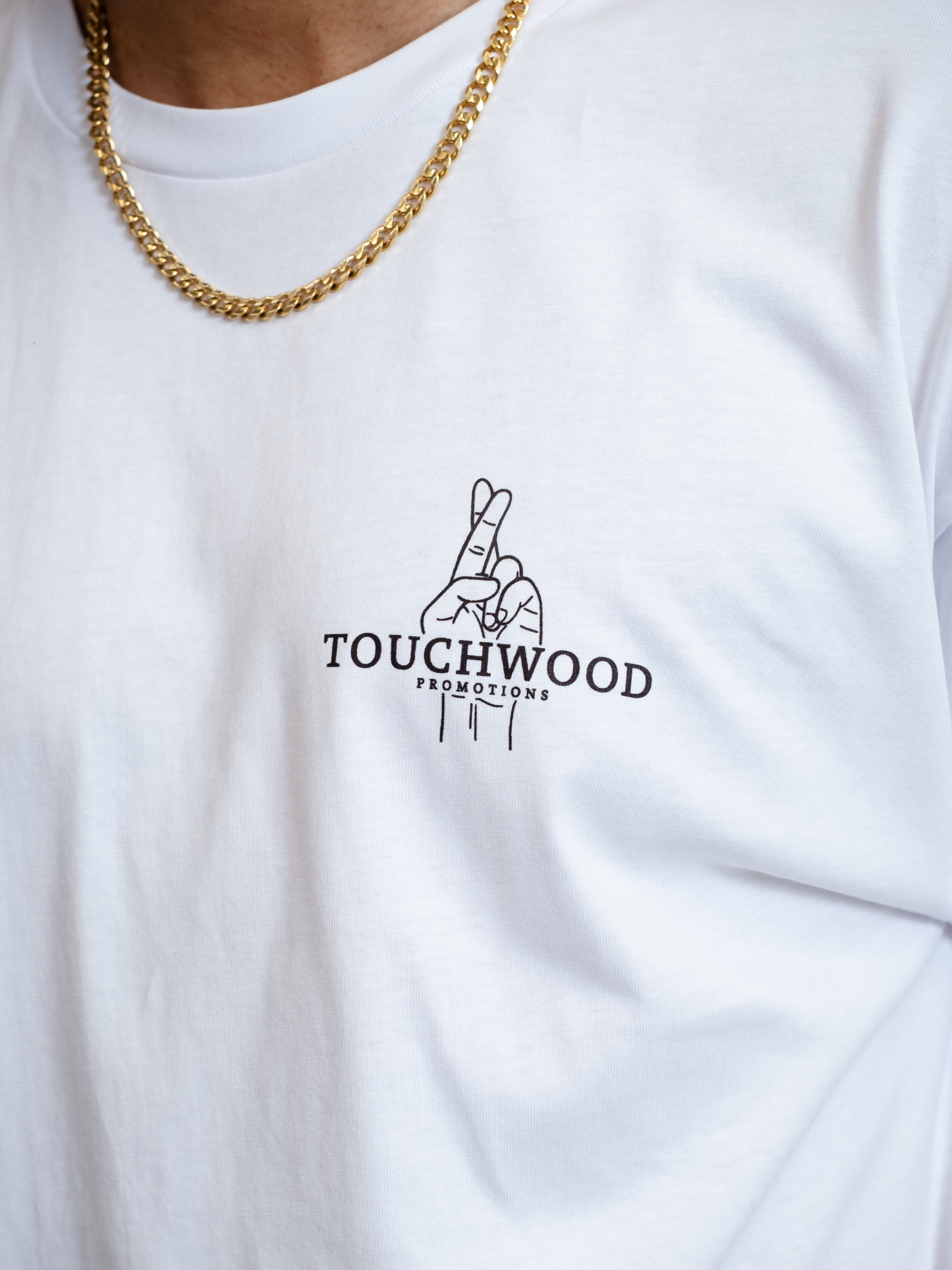 The OG Chest Logo Tee – White & Black