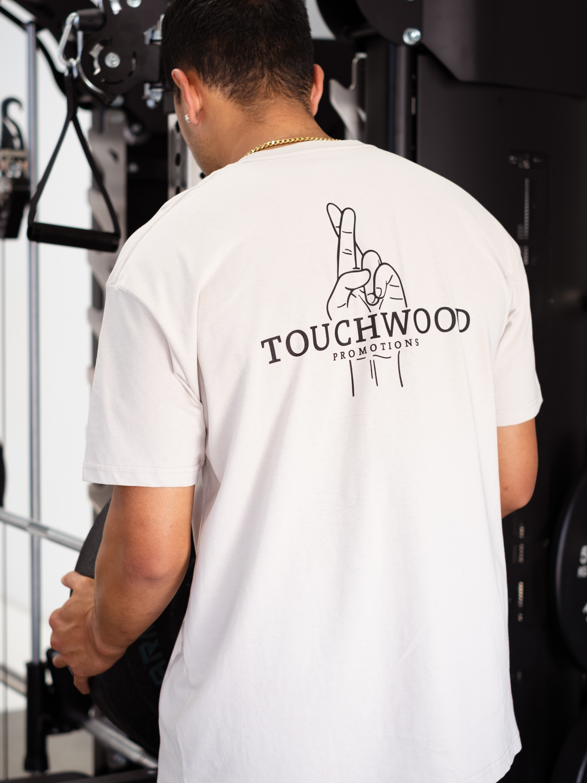 The OG Chest Logo Tee – Beige & Black