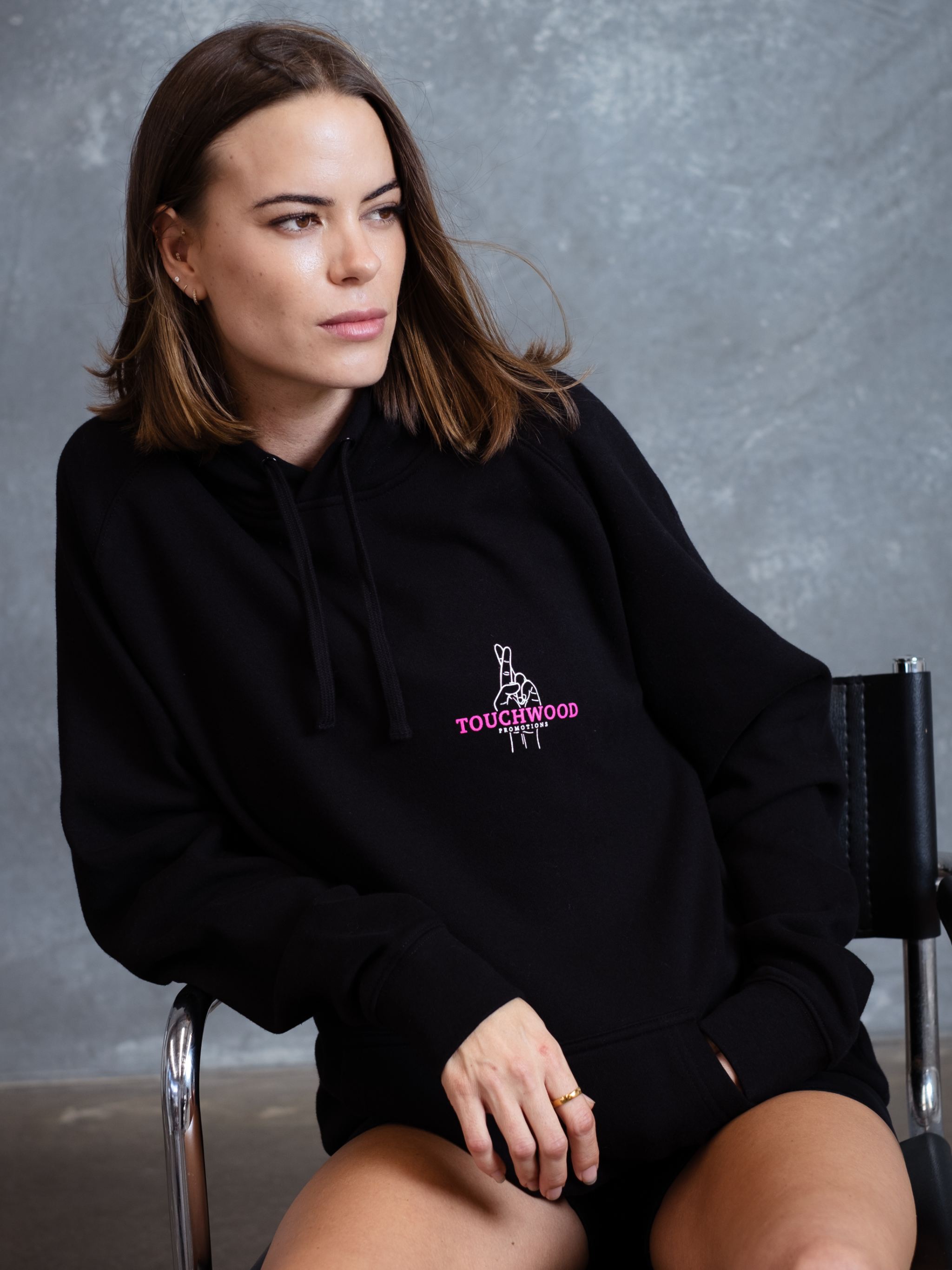 The OG Women's Hoodie – Black & Pink