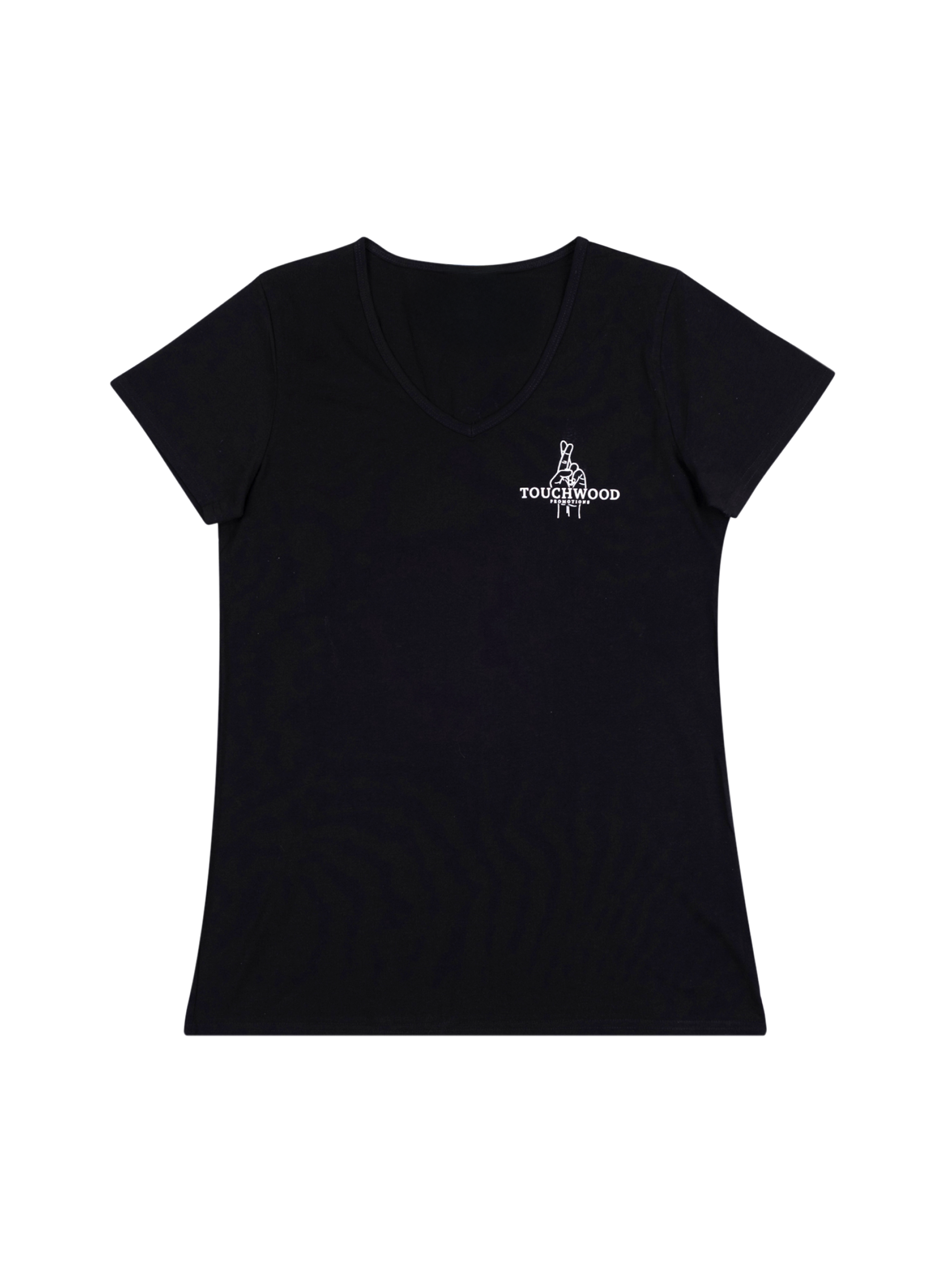The OG Ladies Bevelled Neck Shirt – White & Black