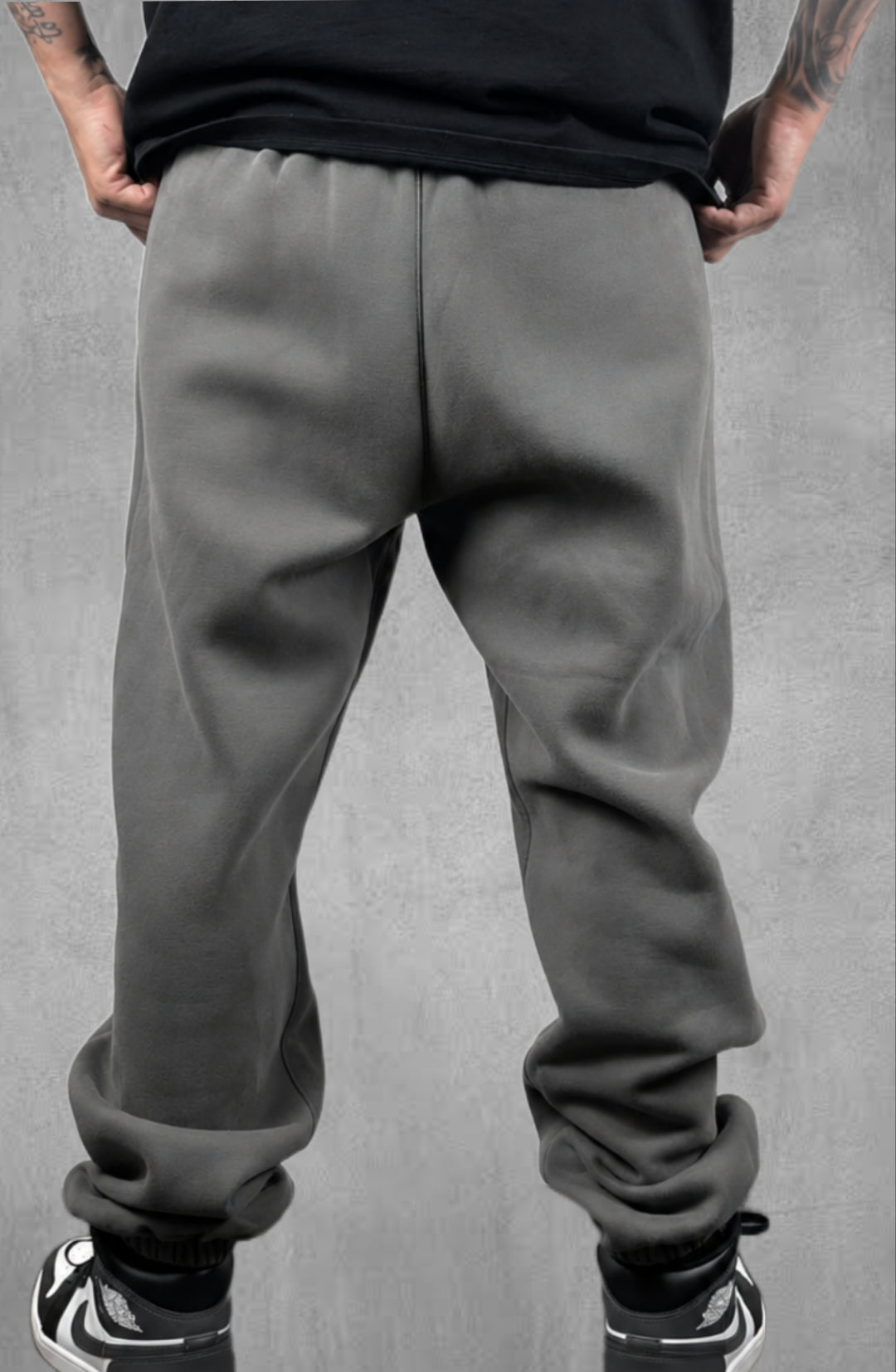 Dark Grey and Black Signature Series Track Pants
