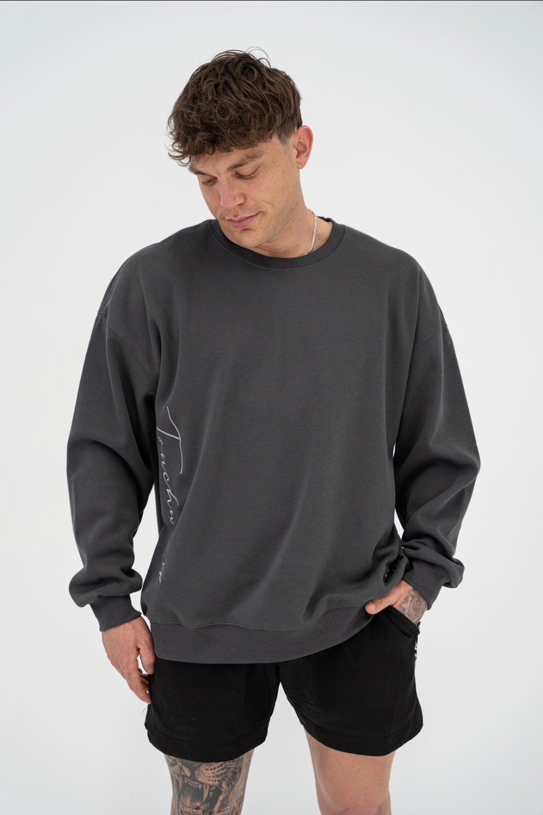 Signature Series Crewneck Jumper - Dark Grey