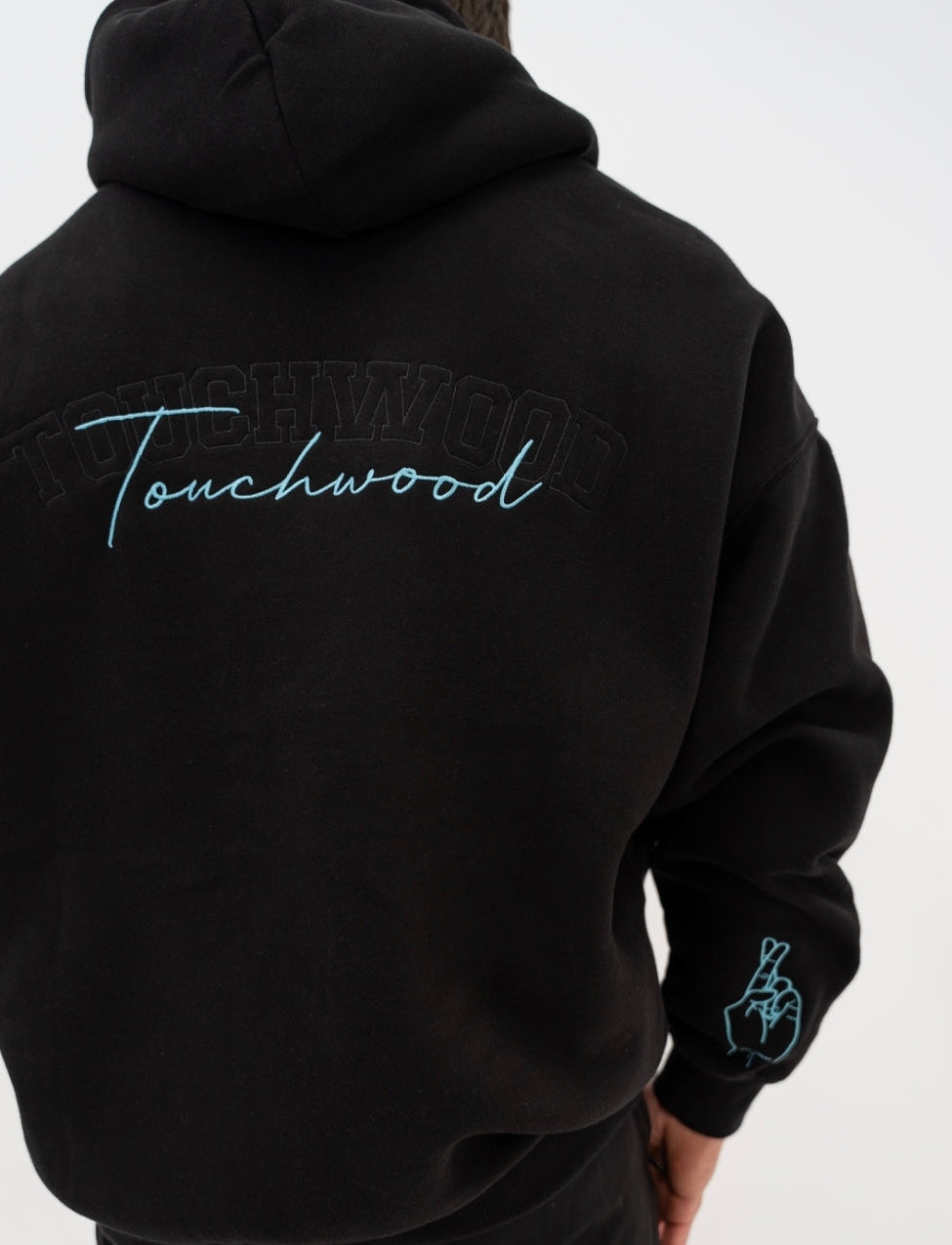 Signature Series Hoodie - Black and Blue Embroidery