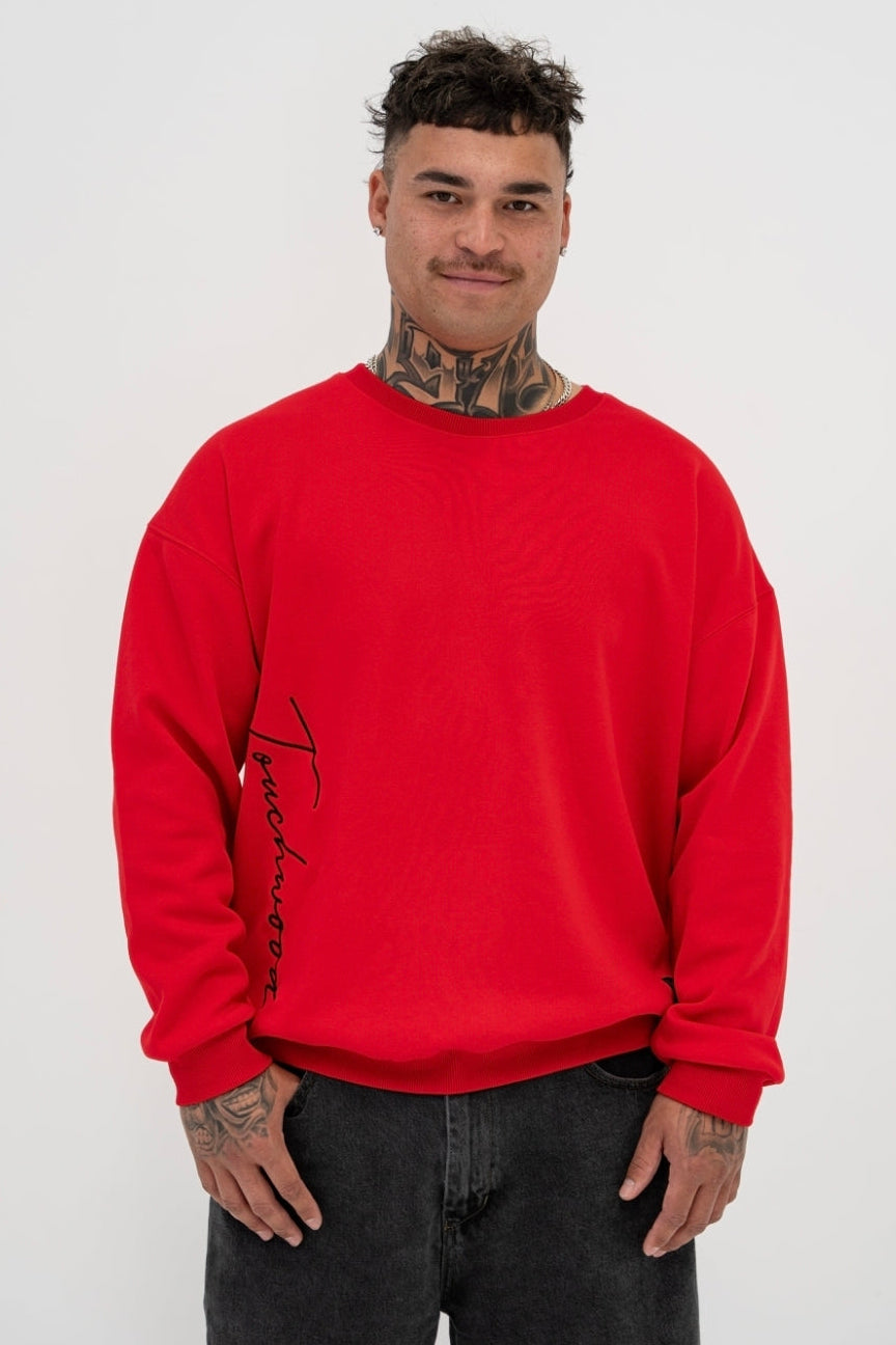 Signature Series Crewneck Jumper - Red