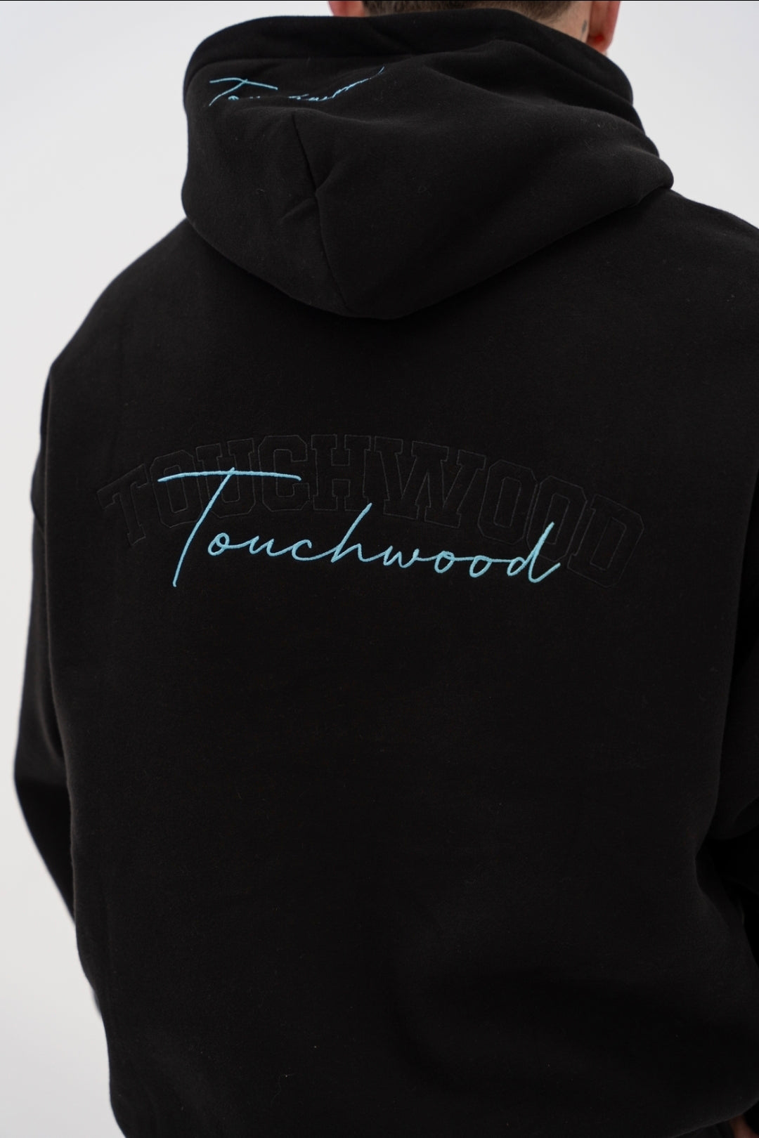 Signature Series Hoodie - Black and Blue Embroidery