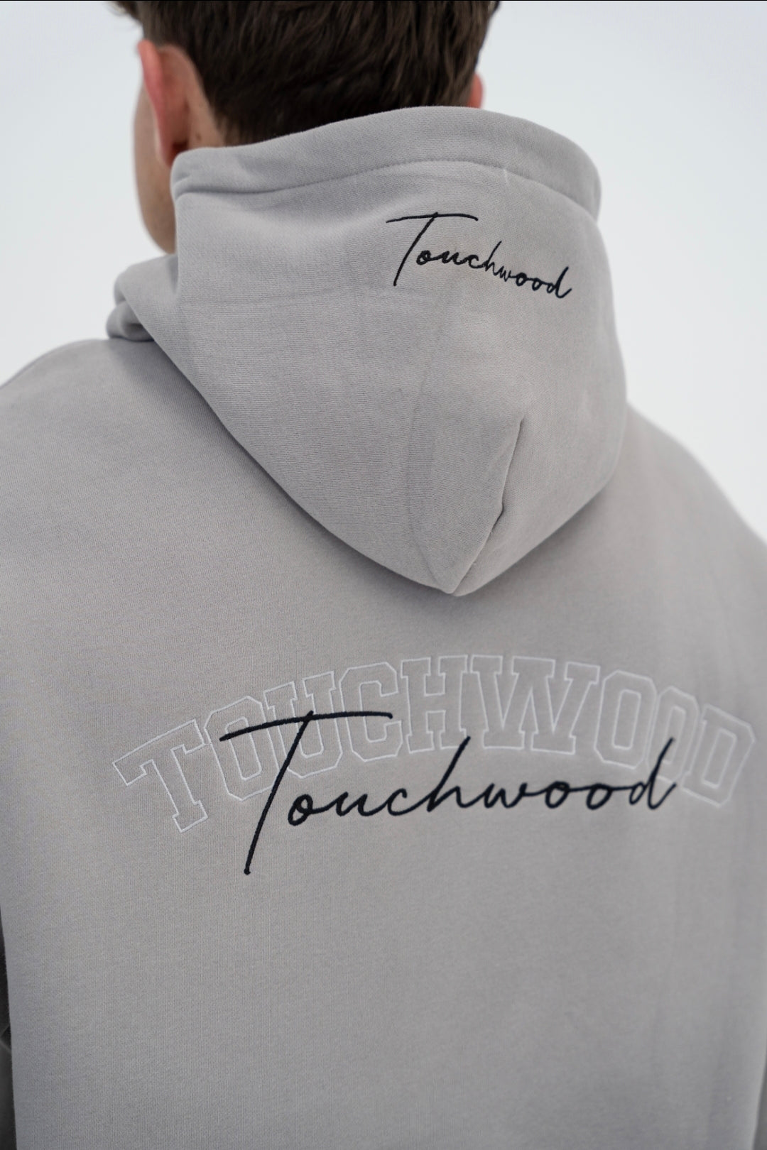 Signature Series Hoodie - Grey and Black Embroidery