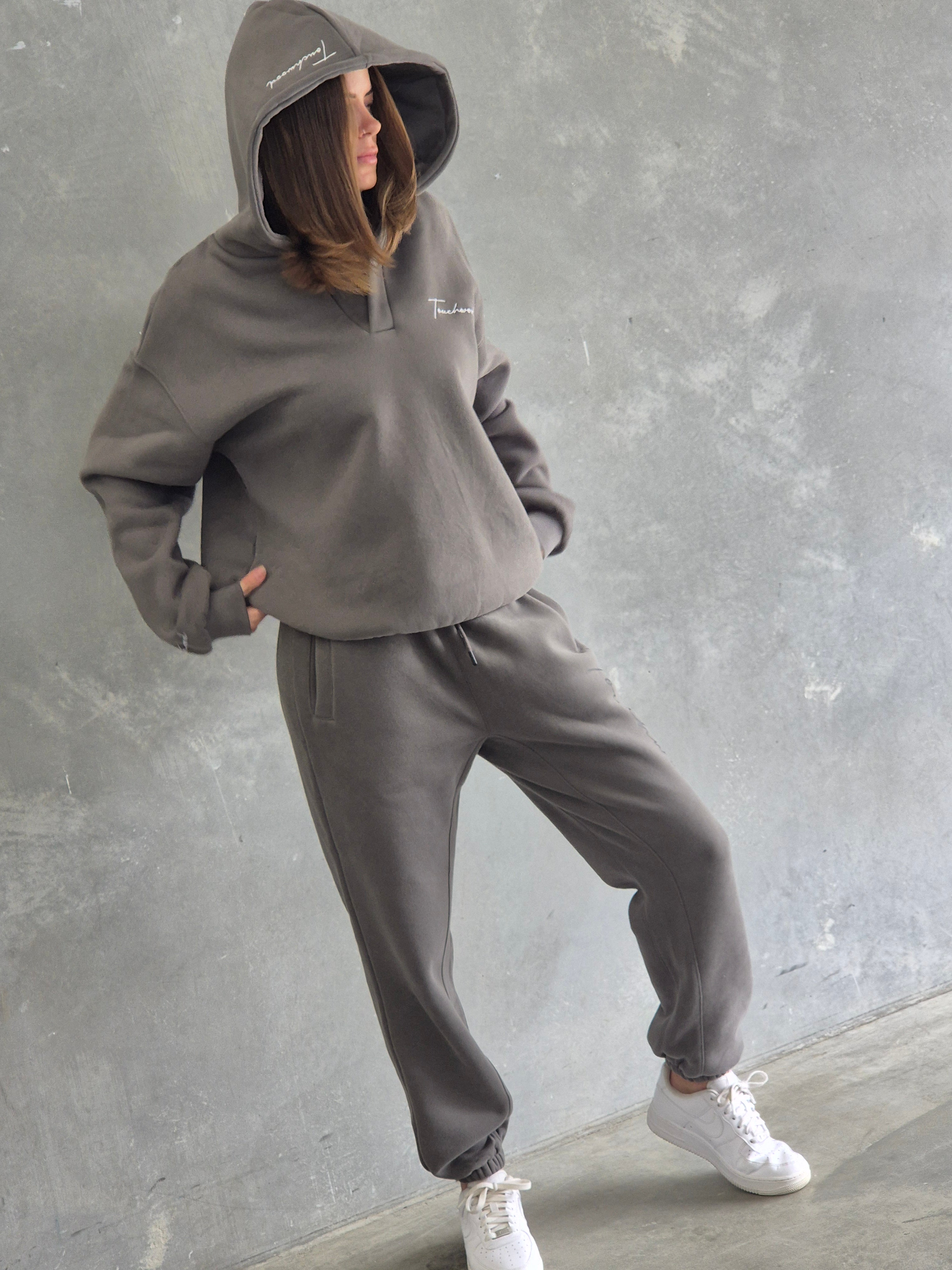 Dark Grey and Black Signature Series Track Pants