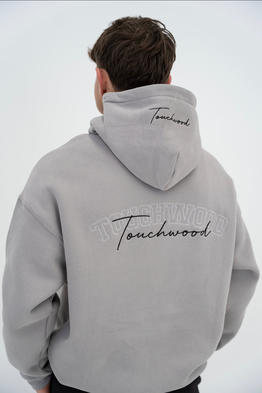 Signature Series Hoodie - Grey and Black Embroidery